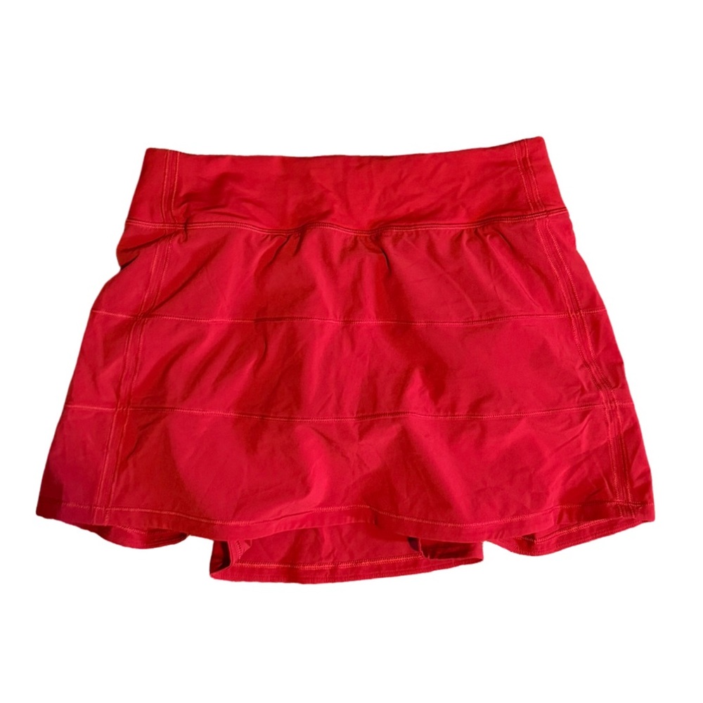 LULULEMON Pace Rival Skirt (Tall) 4-way Stretch Dark Red Size 6 - Picture 2 of 11